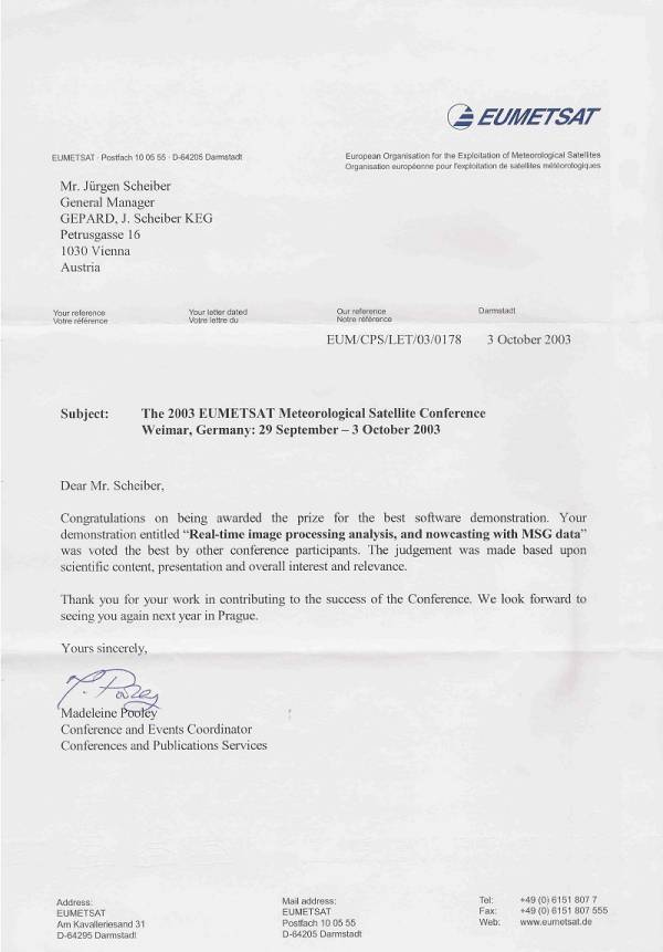 Award Best Software 2003